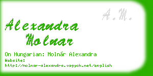 alexandra molnar business card